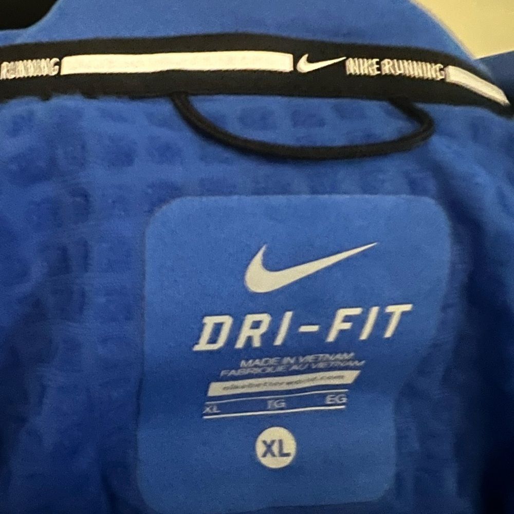 Nike Dri-Fit Running Men’s Jacket Sz XL Full Zip Training Athletic Wear  Blue - Picture 10 of 10